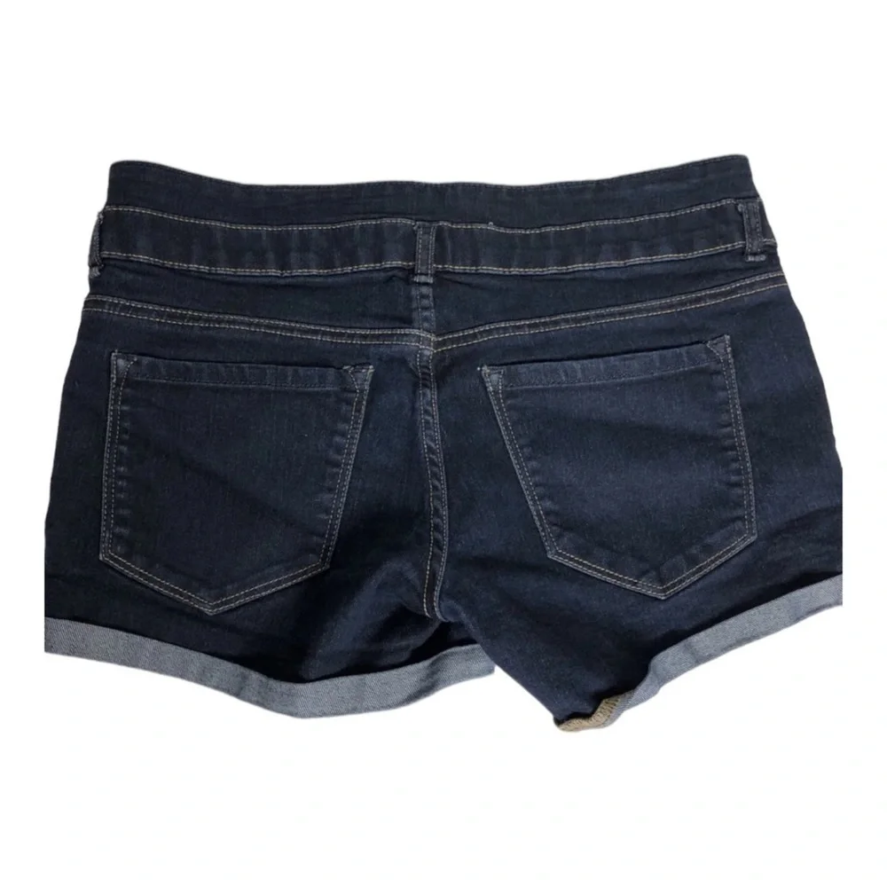 Dynamite Womens Booty Jean Denim Shorts Size 26‎ Stretch Denim Dark Wash